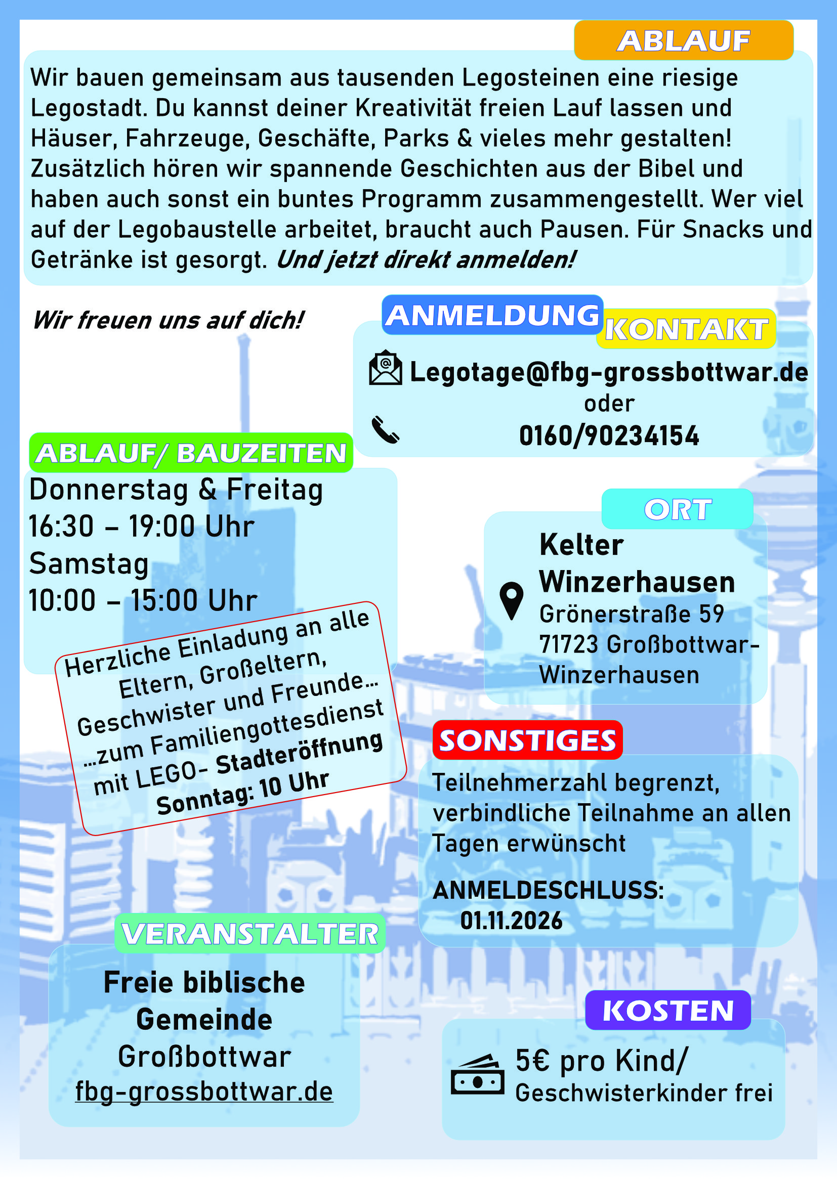 Legotage in der Kelter
